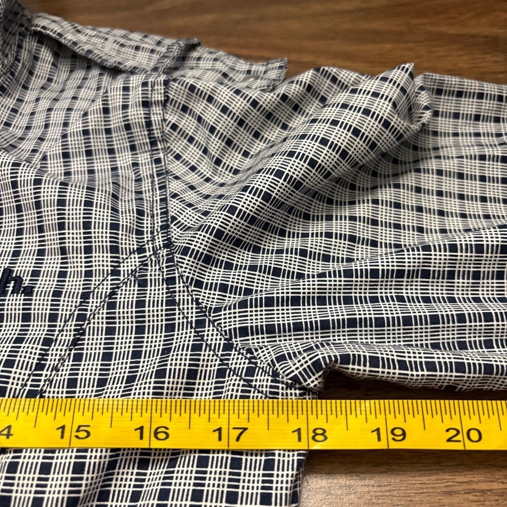 Y2K Gingham Raincoat - Cyber Grunge Plaid Utility Jacket - Belted Bench L - Picture 9 of 12